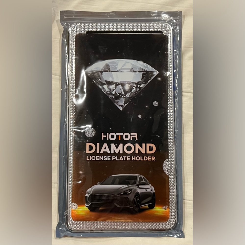 Silver License Plate Holder